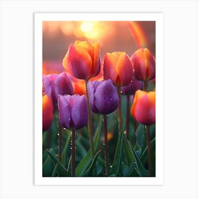 Tulips At Sunset 2 Art Print