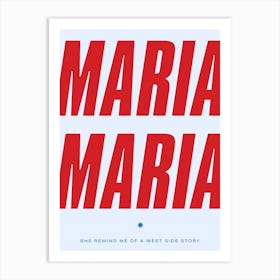 Maria Maria Art Print