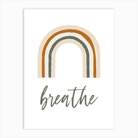 Breathe Rainbow for kids Art Print