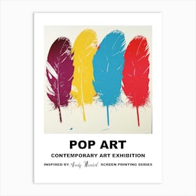 Poster Feathers Pop Art 3 Art Print