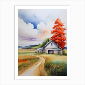 Red Barn Art Print