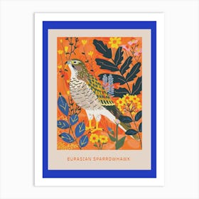 Spring Birds Poster Eurasian Sparrowhawk 2 Art Print