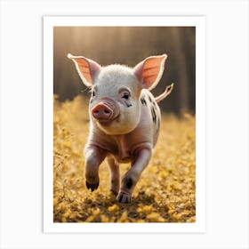 Cute Pig 1 Art Print