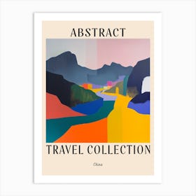 Abstract Travel Collection Poster China 3 Art Print