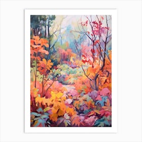 Autumn Gardens Painting Harry P Leu Gardens Usa 2 Art Print