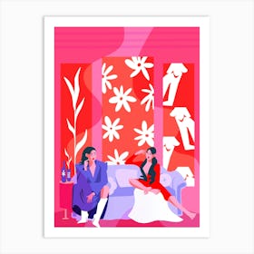 Gossip girls Art Print