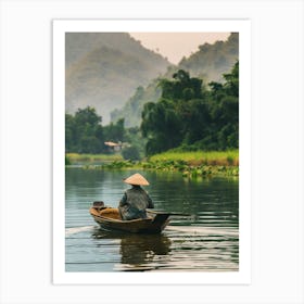 Woman In A Boat 3 Art Print