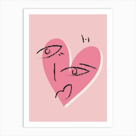 Picasso Heart Art Print