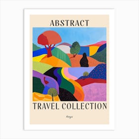 Abstract Travel Collection Poster Kenya 2 Art Print