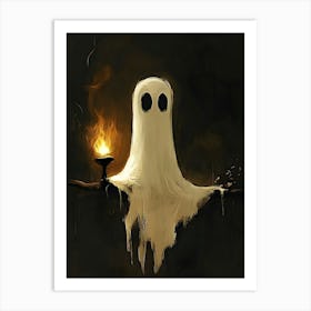 Ghost Painting 3 Art Print