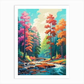 Autumn Forest 12 Art Print