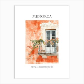 Menorca Travel And Architecture Poster 4 Art Print