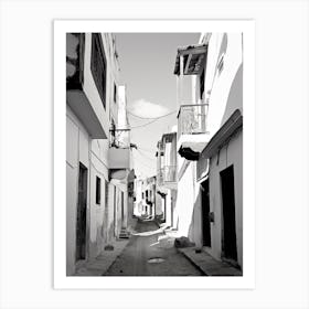 Tangier, Morocco, Photography In Black And White 4 Art Print