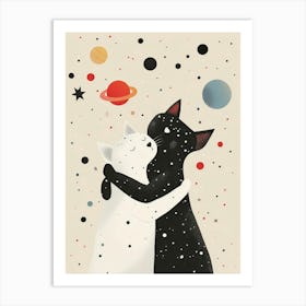 Cats In Space Art Print