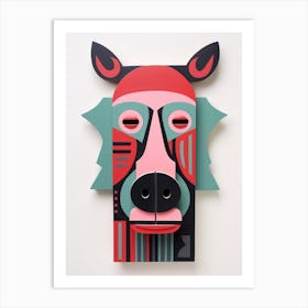 Mask Of A Wolf Art Print