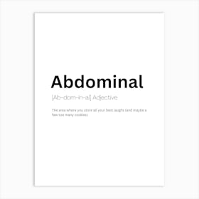 Abdominal Definition Meaning Affiche