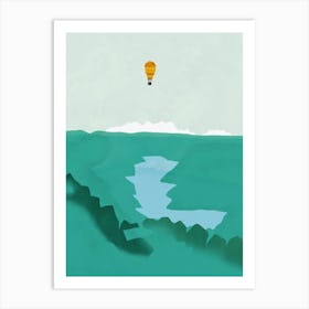 Hot Air Balloon In The Sky Art Print