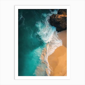 Aerial View Of A Beach 24 Art Print