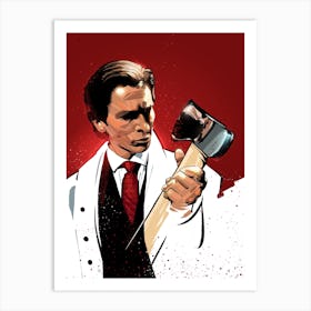 American Psycho Axe Art Print