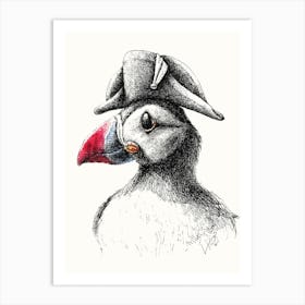 Puffin The Navy Art Print
