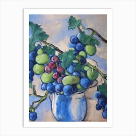 Grapes 1 Classic Fruit Art Print