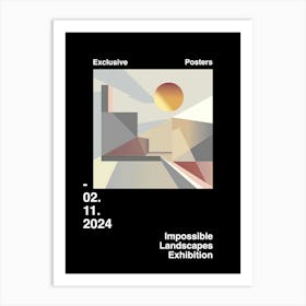 Impossible Landscapes Exhibition Archive Poster 17 Art Print