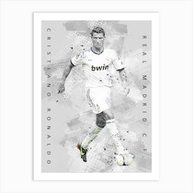 Cristiano Ronaldo Real Madrid Cf Art Print