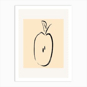 Apple Drawing Art Print