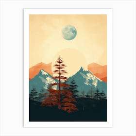 Mountains Canvas Print Art Print