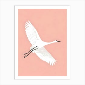 Egret In Flight 1 Art Print