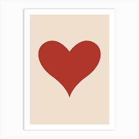 Red Heart Art Print