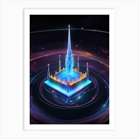 Tower Of Light Art Print