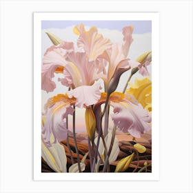 Iris 2 Flower Painting Art Print