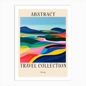 Abstract Travel Collection Poster Norway 1 Art Print