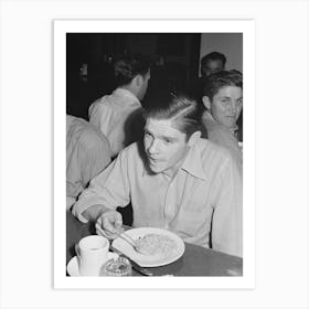 Untitled Photo, Possibly Related To Workmen At Shasta Dam Eating Dinner At The Commissary Shasta County 1 Art Print