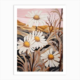 Oxeye Daisy 4 Flower Painting Art Print