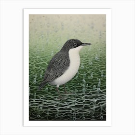 Ohara Koson Inspired Bird Painting Dipper 3 Art Print