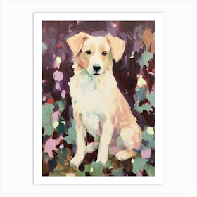 A Shetland Sheepdog Dog Painting, Impressionist 2 Art Print