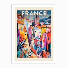 Marseille France 1 Fauvist Painting Travel Poster Art Print