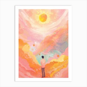 Man In The Sky Art Print