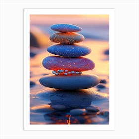 Balancing Stones 3 Art Print