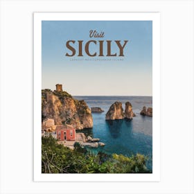 Visit Sicily Art Print