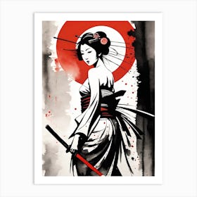 Geisha Girl 1 Art Print