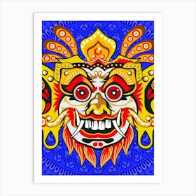 Barong / Balinese mask / Bali mask Art Print