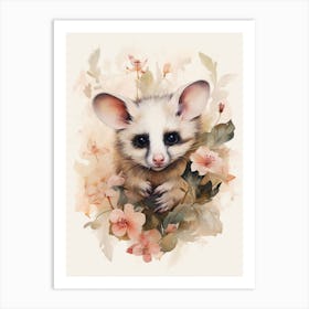 Adorable Chubby Posing Possum 7 Art Print