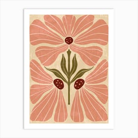 Pink Flowers 3 Art Print