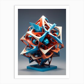 Abstract Sculpture Art Print