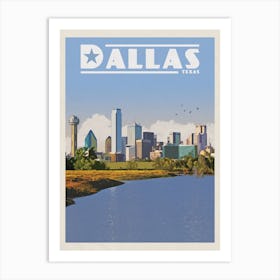 Dallas Texas Travel Poster Art Print