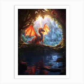 Dragon Lair Realistic 3 Art Print