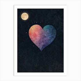 Heart In The Sky Art Print